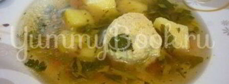 легкий супчик с куриными фрикадельками. Шаг 18