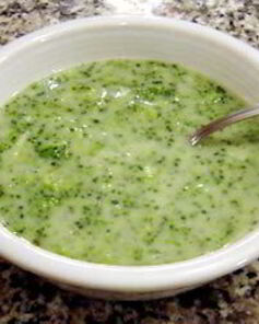 Молочный суп из брокколи