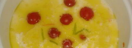 молочный суп по-тайски с курочкой, креветками и помидорчиками черри. Шаг 6