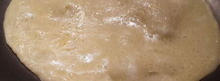 молочный суп с лапшой из крахмальных блинов. Шаг 3