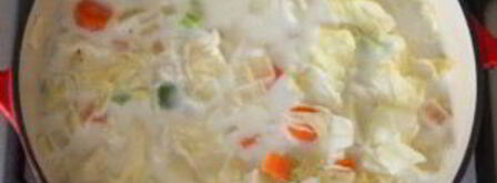 молочный суп с овощами. Шаг 5