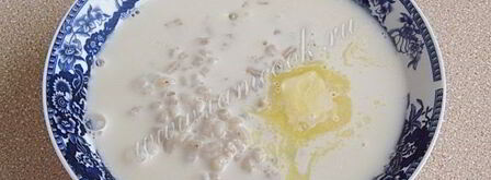 молочный суп с перловой крупой. Шаг 9