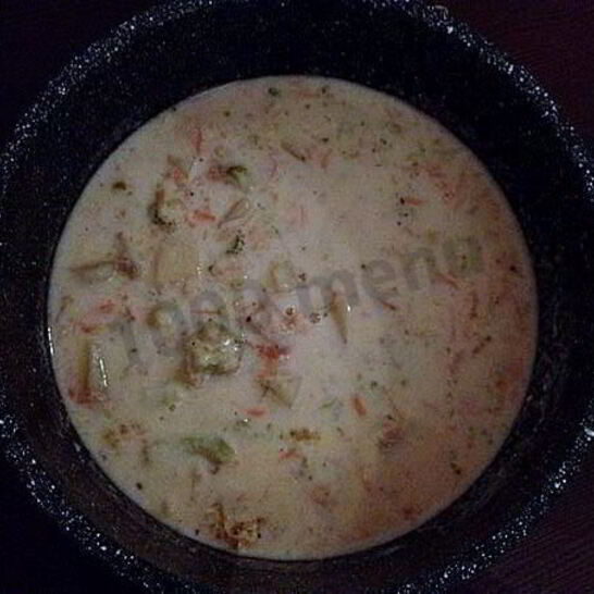 Рецепт овощного молочного супа