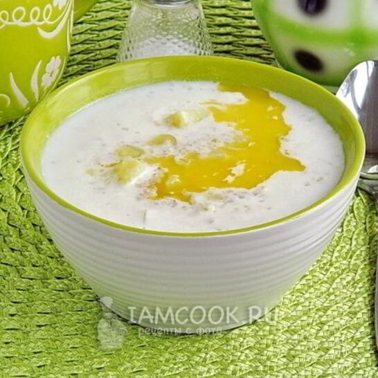 Рецепт супа молочного из ячневой крупы по-латышски