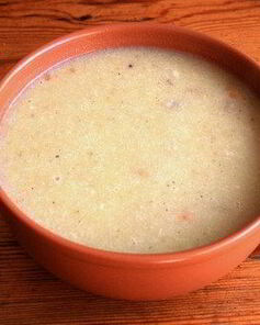 Суп молочный с горохом и перловой крупой