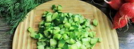 классическая окрошка на квасе. Шаг 5