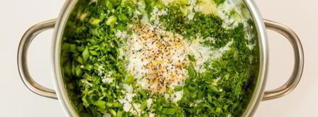 окрошка на греческом йогурте. Шаг 10