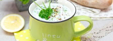 окрошка на греческом йогурте. Шаг 12