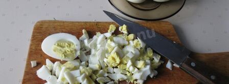 окрошка на воде с уксусом и майонезом. Шаг 6