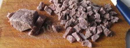 окрошка на воде с уксусом и майонезом. Шаг 7