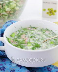 Окрошка на воде с уксусом