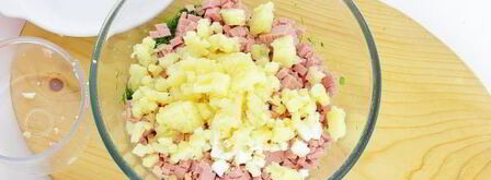 окрошка на воде с уксусом. Шаг 8