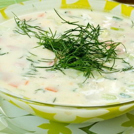 Рецепт окрошки на воде с винным уксусом