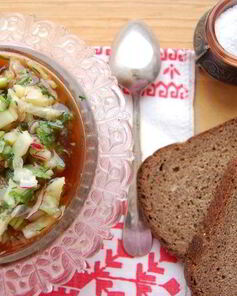 Окрошка постная