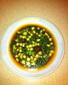 Окрошка с горчицей и хреном