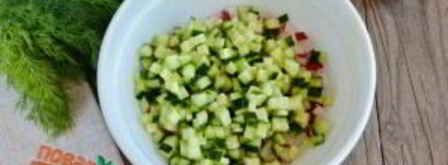 окрошка с колбасой. Шаг 4