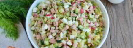 окрошка с колбасой. Шаг 9