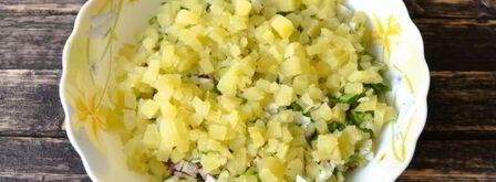 окрошка с редиской на квасе. Шаг 9