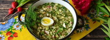 окрошка с редиской на квасе. Шаг 13