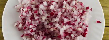 окрошка с редиской. Шаг 9