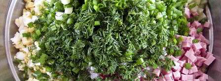 окрошка с редиской. Шаг 11