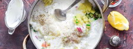 окрошка с рыбой. Шаг 12