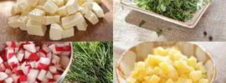 вегетарианская окрошка. Шаг 4