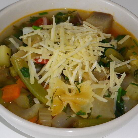 Рецепт итальянского сезонного супа минестроне