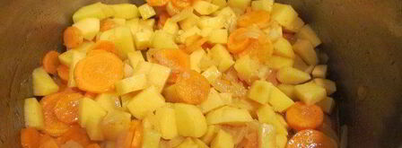 крем-суп сырно-овощной. Шаг 4