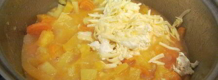 крем-суп сырно-овощной. Шаг 6