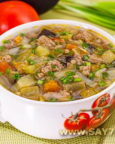 Овощной суп с фаршем