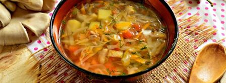 овощной суп с грибами. Шаг 6