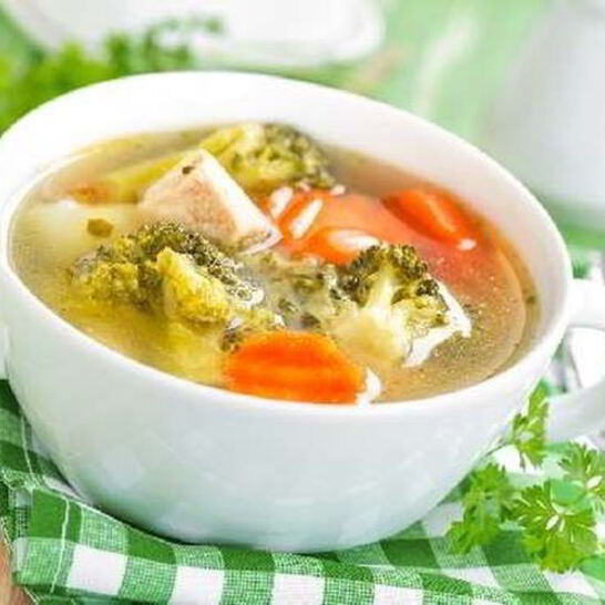 Рецепт овощного супа с хреном и горчицей