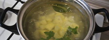 овощной суп с зеленым горошком. Шаг 5