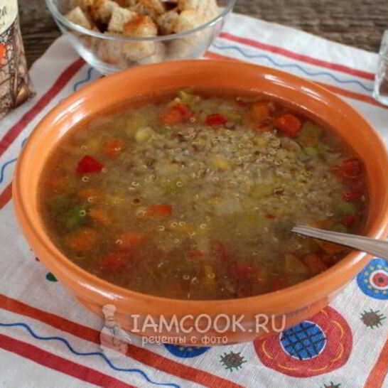 Рецепт супа овощной с киноа