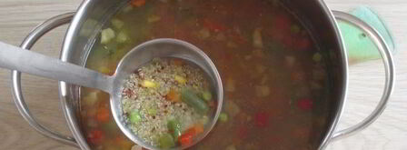 суп овощной с киноа. Шаг 10