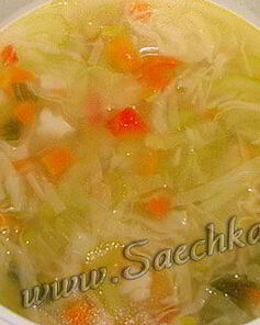 Суп овощной с сельдереем