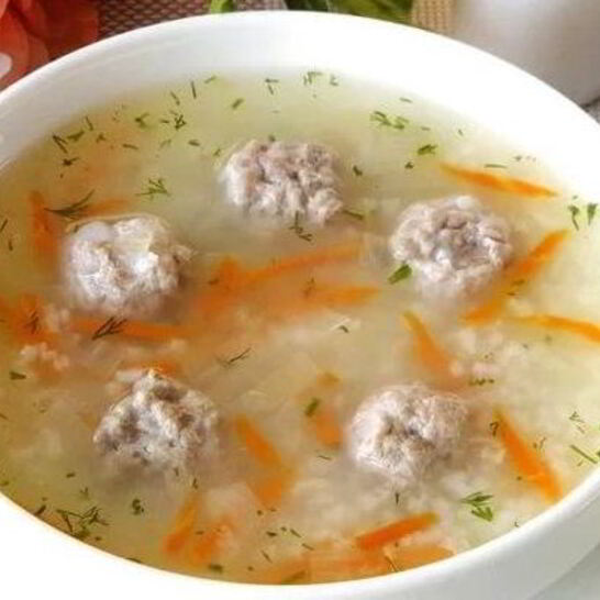 Рецепт супа с овощами и готовыми фрикадельками