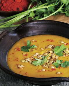 Чечевичная похлебка на бараньем бульоне