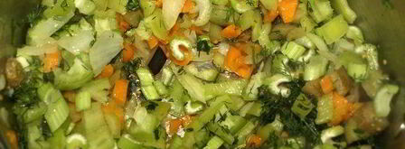 чечевичная похлебка с овощами и пепперони. Шаг 7