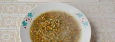 чечевичная похлебка с сельдереем и шпинатом. Шаг 6