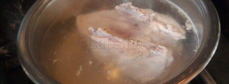 грибная похлебка с перловкой и курицей. Шаг 3