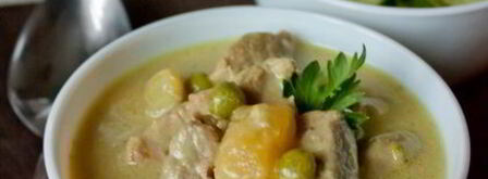 густая похлебка из баранины в кокосовом молоке. Шаг 9