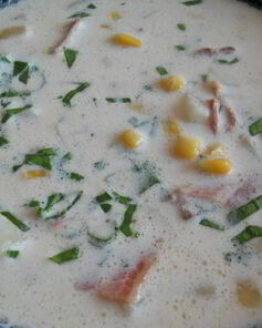 Кукурузная похлебка с беконом