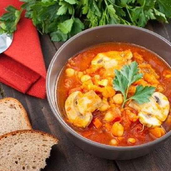Рецепт сытной похлебки из чечевицы с грибами