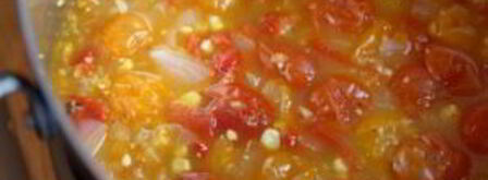 томатная похлебка с кукурузой. Шаг 7