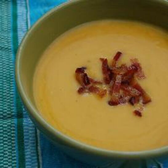 Рецепт пряного тыквенного супа с имбирем