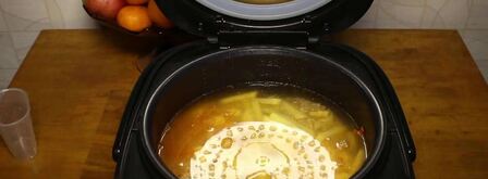 рассольник с колбасой и копченостями. Шаг 4