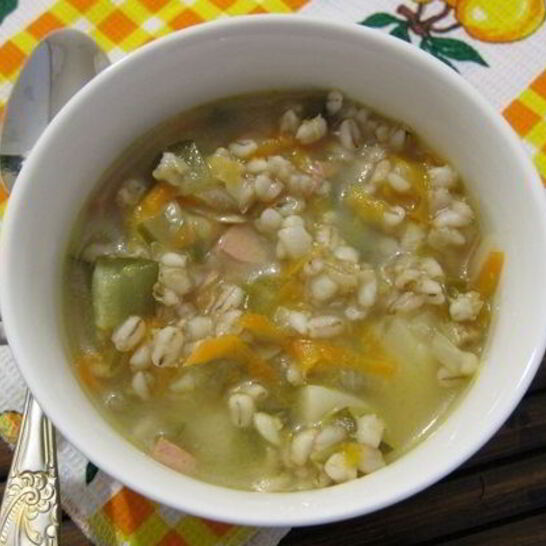 Рецепт рассольника с колбасой