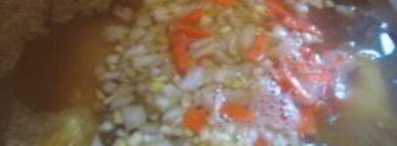 рассольник с курицей и перловкой. Шаг 11